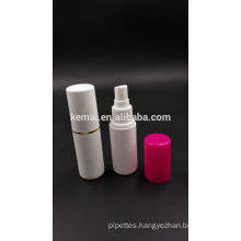 Plastic HDPE spray perfume bottle nasal spray bottles empty 30ml with big cover